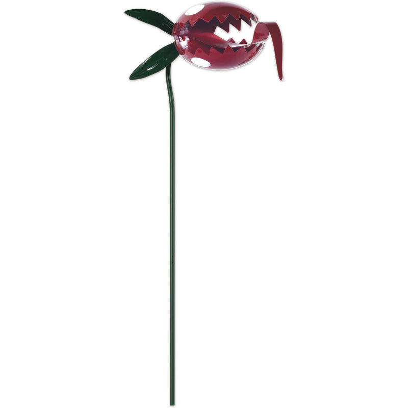 Piquet de jardin monstre, H 20 po x l 6 po x P 9,5 po, Rouge