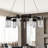 Sorrento 27-in 9-Light Height Adjustable ETL Certified Integrated LED Circular Ring Chandelier