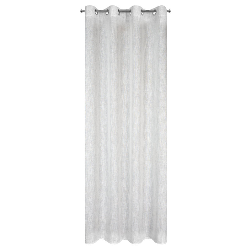 Kavya Semi -transparent Curtains Single Panel, White