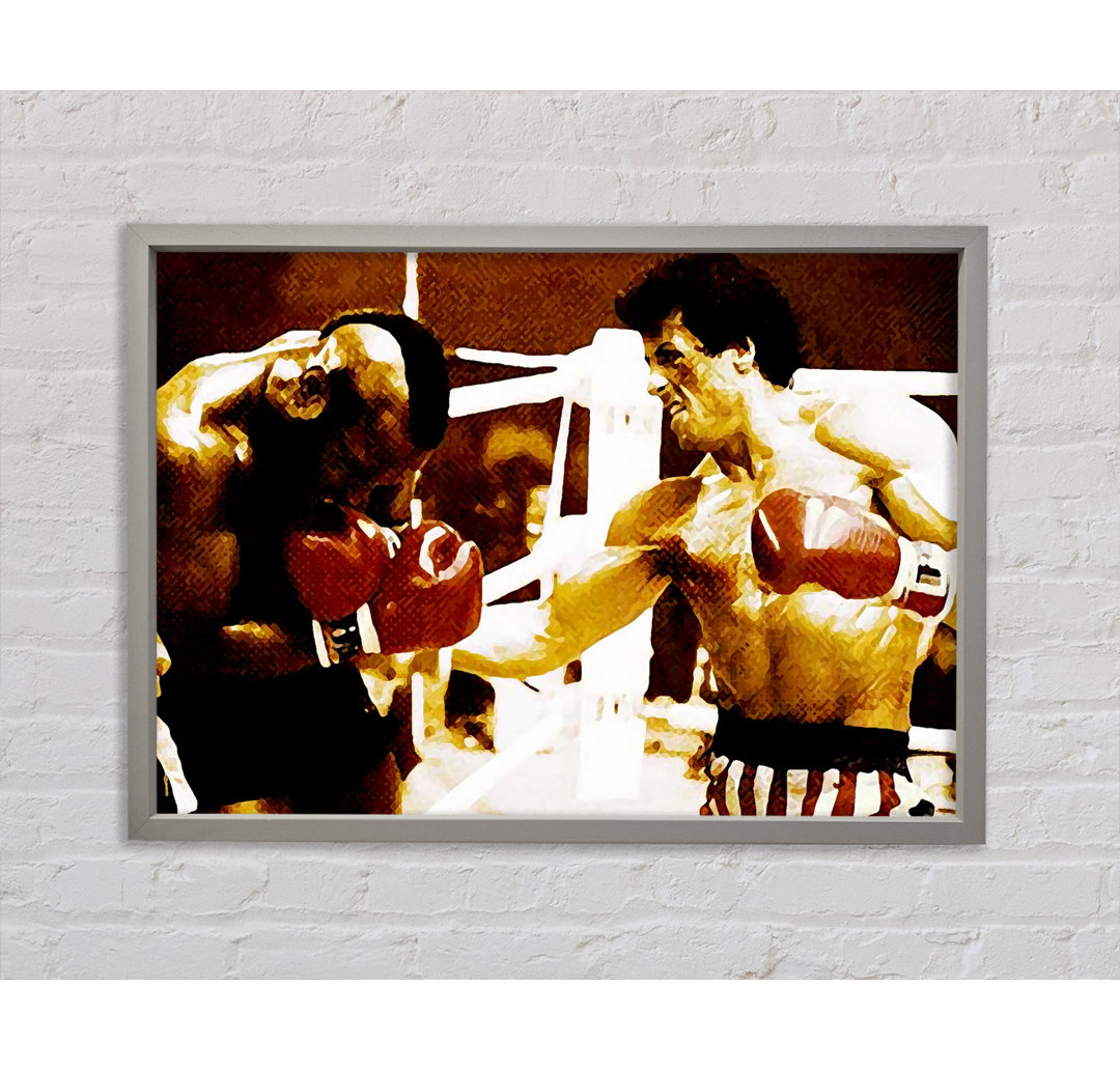 Rocky 3 In The Ring With Mr T - Einzelbildrahmen Kunstdrucke auf Leinwand