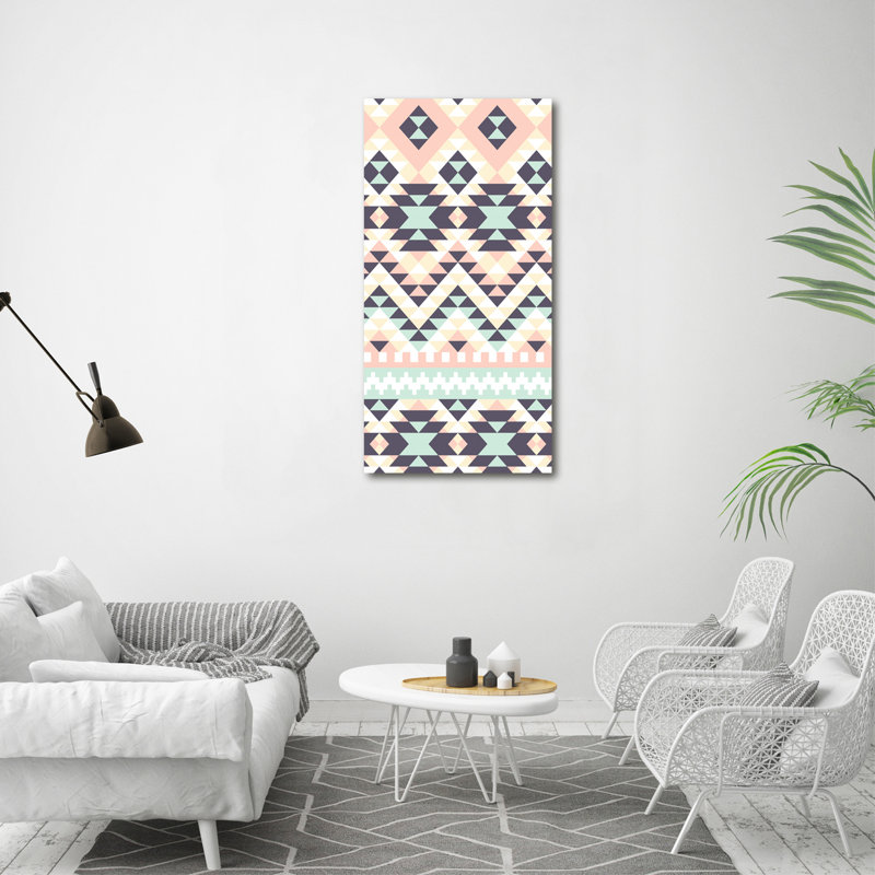 Ethnic Background - Wrapped Canvas Print