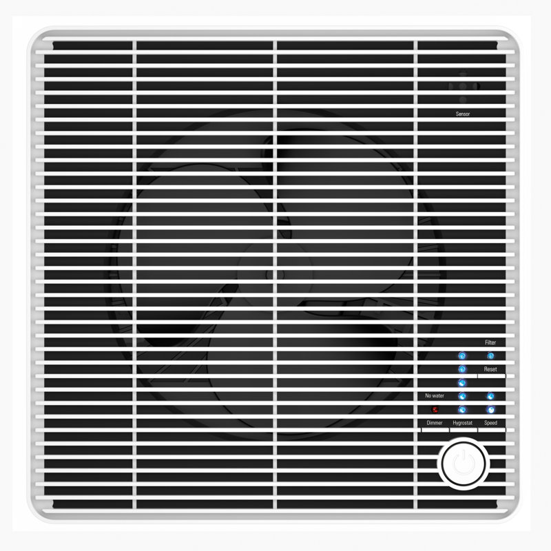 Stadler Form Oskar Humidifier, Energy-Saving, Evaporator with Automatic Switch-off, White, 29cm H x 25cm W x 25cm D