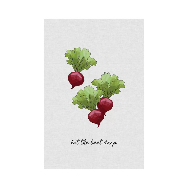 Let The Beet Drop by Orara Studio - Wrapped Canvas Print, 20.32 cm H x 30.48 cm W