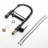 Commercial Black Kitchen Tap With Pull Down , Single Handle, Leak- Guarantee, Finish, Multi-Functional Water Spray, Effortless Installation Method Faucet Lever Control, Brass, To Spots, Flexible-1115772967