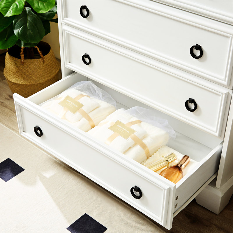 Commode 6 tiroirs Modern, Blanc