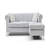 Sammy Modern Sofa Chaise , GRAY