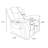 	 35" Faux Leather Recliner Chair – Manual 90°-160° Recline, Compact Design For Living Room, Office, Apartment-116430244