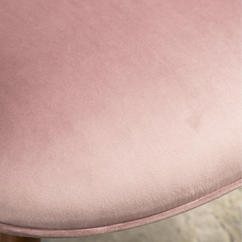 Chaise en velours mauve Inniss, Mauve