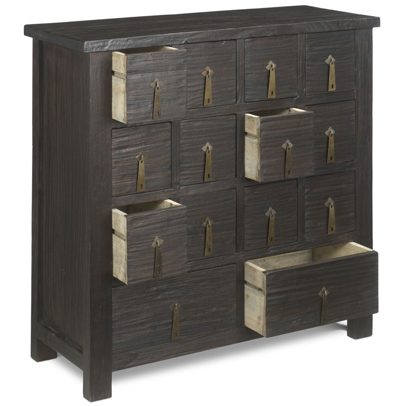 Hargreaves Solid Wood 90cm W 16 - Drawer Chest of Drawers