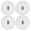 Lenox British Colonial Bamboo Dessert Plates, Set of 4