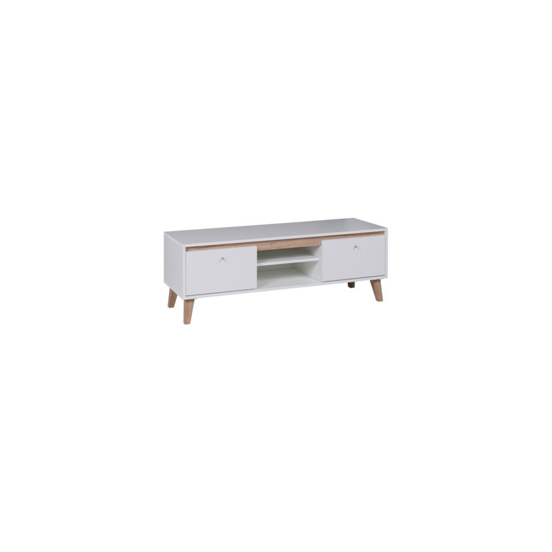 TV Stand for TVs up to 60", White/Oak