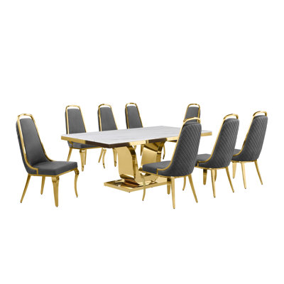 Ensemble de salle à manger rectangulaire L 78 po x l 42 po Kimoria
