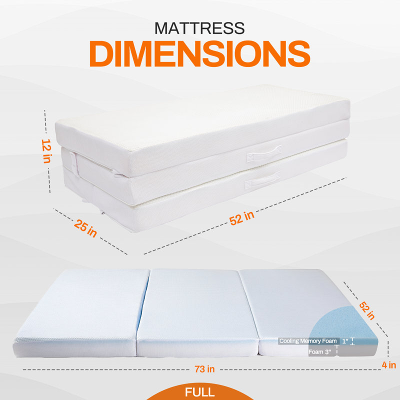 Matelas de futon simple 4 po Beneccio, 4", Double