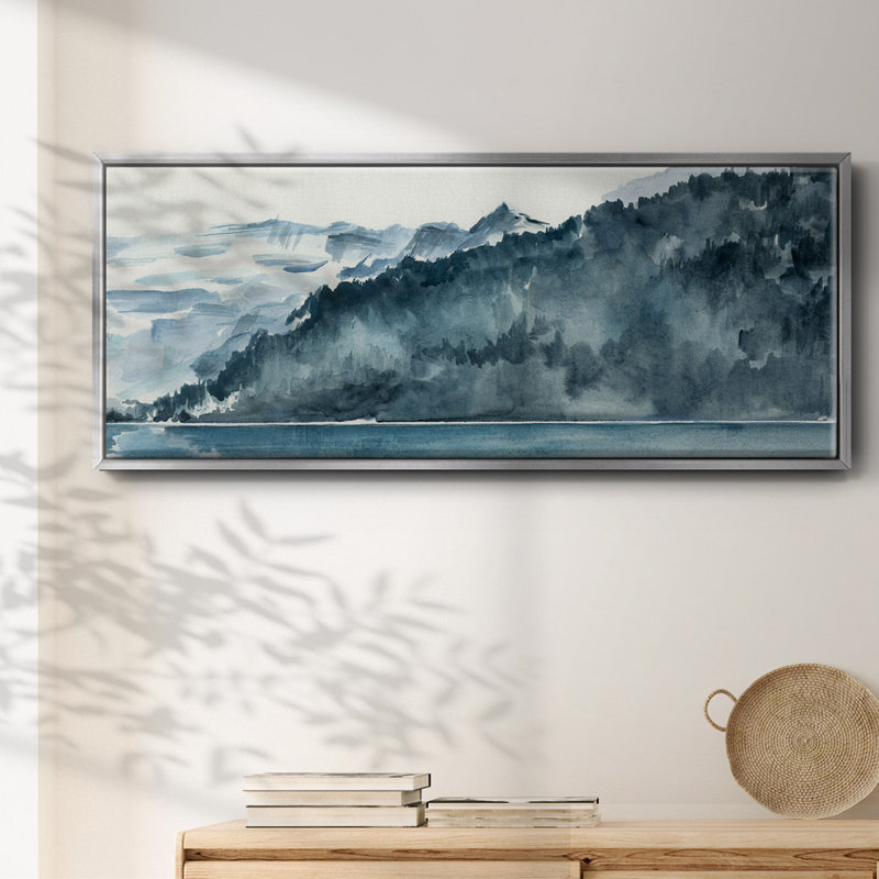 Winter Fjords II, Argent, H 12 po x l 30 po x P 1,5 po