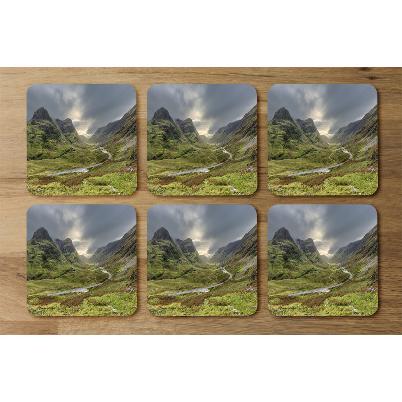 Square 6 Piece Coaster Set