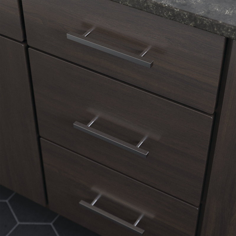 Stainless Steel Modern Rectangular Bar Cabinet Pulls