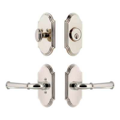 Grandeur Arc Short Plate Entry Set with Georgetown Lever