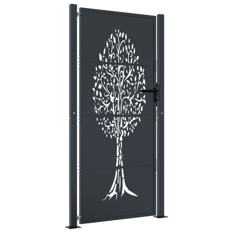 Quasqueton Gate Fencing, Anthracite, 205" H x 105" W x 3.9" D