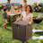 80 gal Outdoor Storage Box, Large Waterproof Resin Deck Box Indoor Outdoor Use, Lockable UV Resistant Storage Bin for Patio, Garden, Cushions, Tools-125245952