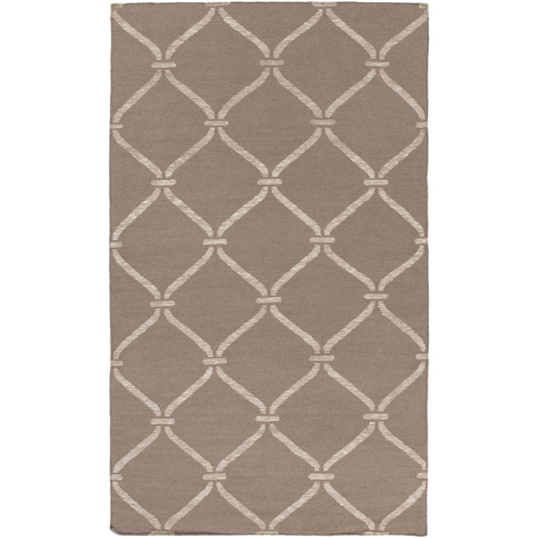 Tapis brun tissé à la main Pennyfield