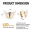 Golden Clear Wing Butterfly Wall Lamp, Modern Art Wall Sconce For Bedroom Living Room Hallway Stairs