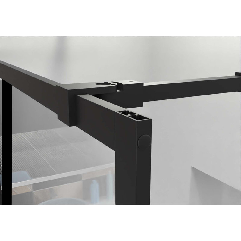 Porte de douche 34 po x 72 po avec finition noire