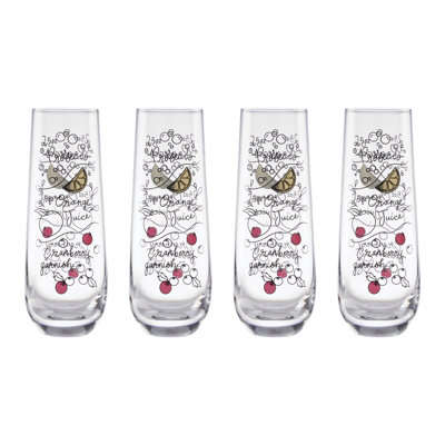 10 oz. Flute Set
