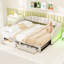 Lit de jour simple rembourré avec rallonge simple TG