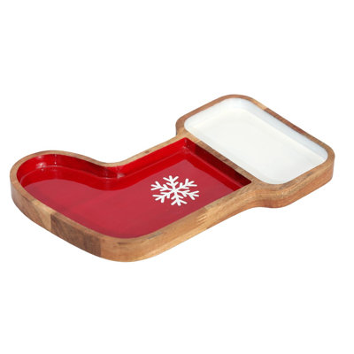 Wood & Raisen Red Stocking Bowl