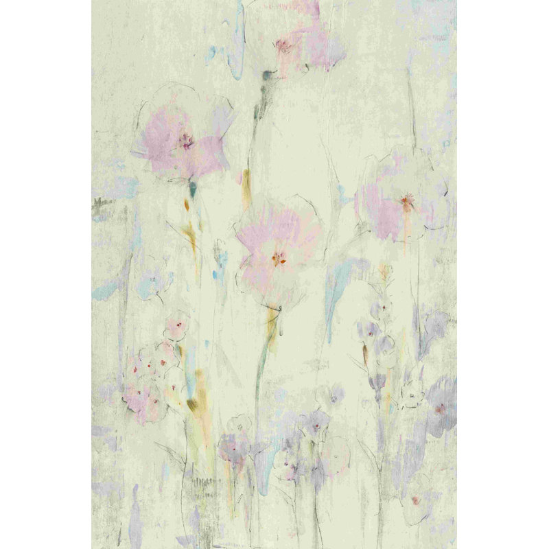 Lilas floral II, H 18 po x l 12 po