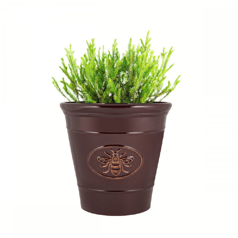 Pot Planter, Brown, 30.7cm H x 30cm W x 30cm D