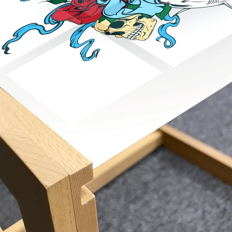 Jaky Sled Coffee Table, 90cm H x 62cm W x 40cm D