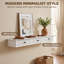93 cm W Wall Mounted Shelving Unit-813117632