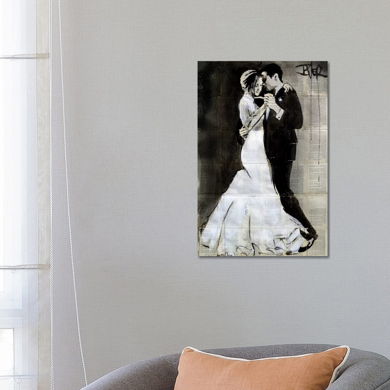 The Dance by Loui Jover - Wrapped Canvas Painting, 66.04 cm H x 45.72 cm W x 3.175 cm D