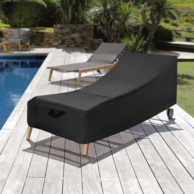 Outdoor Patio Chaise Lounge Cover, 32" H x 84" W x 32" D
