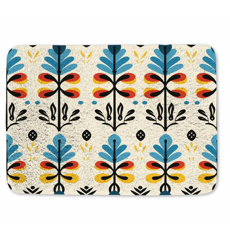 Chylee Microfiber / Microsuede Non-Slip Bath Mat, 17" W x 24" L