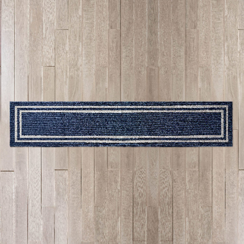Nautica Double Line Machine Washable All Loop Tufted Rugs 1-Piece, Rectangle 2'6" x 12'