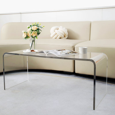 39,16 po Présentoir cascade profond en acrylique - Table d'appoint polyvalente sans assemblage