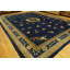 Hand Knotted Wool Area Rug in Blue