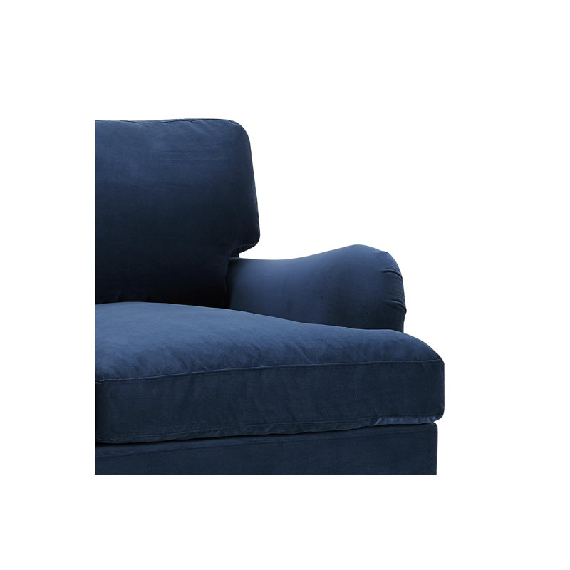 Dustin Sofa, 3, Navy Velvet, Velvet