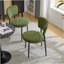 Ensemble de 2 chaises de salle à manger rembourrées - vert