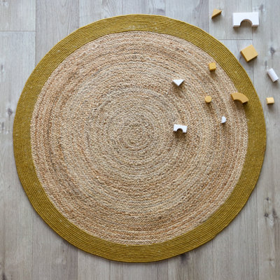 Round Maristow Solid Colour Jute / Sisal Hand Woven Area Rug