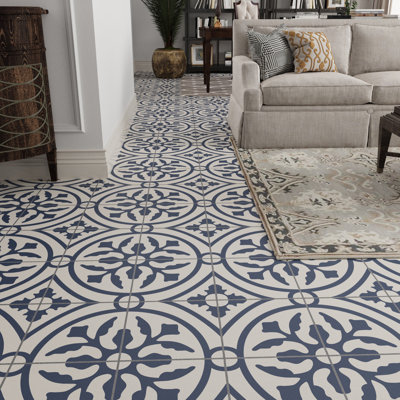 24 In. X 120 In. 4 Mil Beige Peel & Stick Vinyl Sheet Flooring, Cut To Length Flooring Roll, 5 Consecutive Patterns