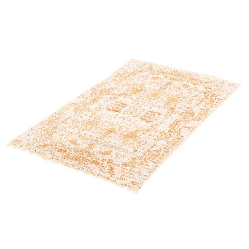 Tapis gris clair noué à la main Solemi