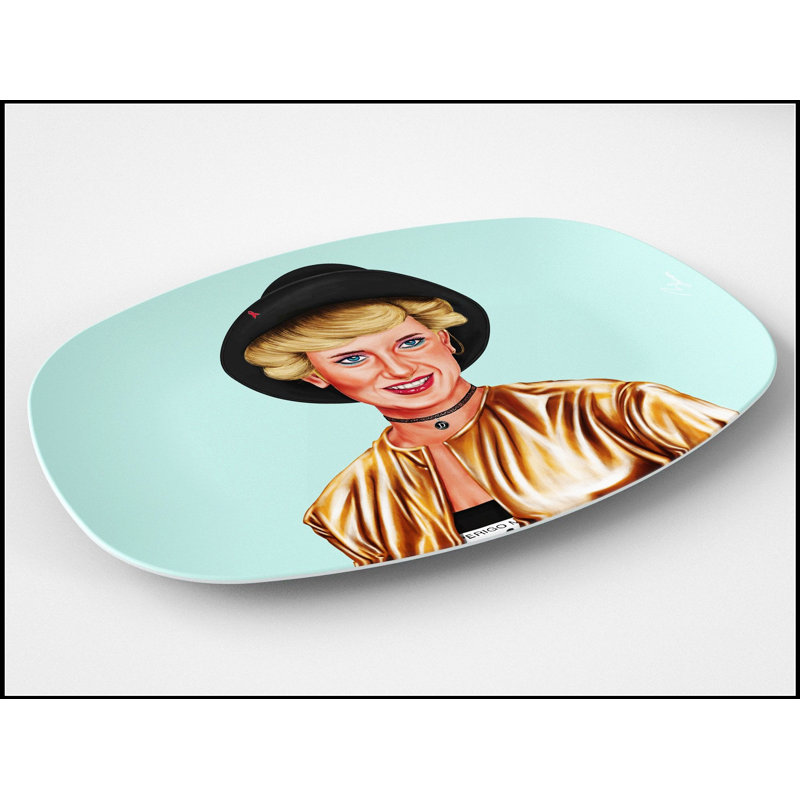 Plateau de service élégant de 10 po x 14 po Diana, parfait pour recevoir et offrir des cadeaux royaux