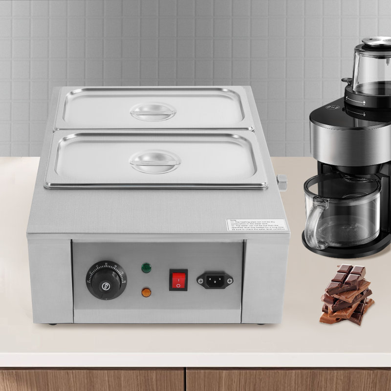 Machine à tremper le chocolat 17,64 lb 2 réservoirs