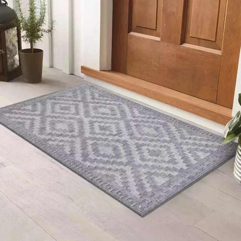 Avon Rug Grey Large Area Rug, Non Slip Hallway Runner, Soft Carpet Door Mat for Living Room, Bedroom & Kitchen
