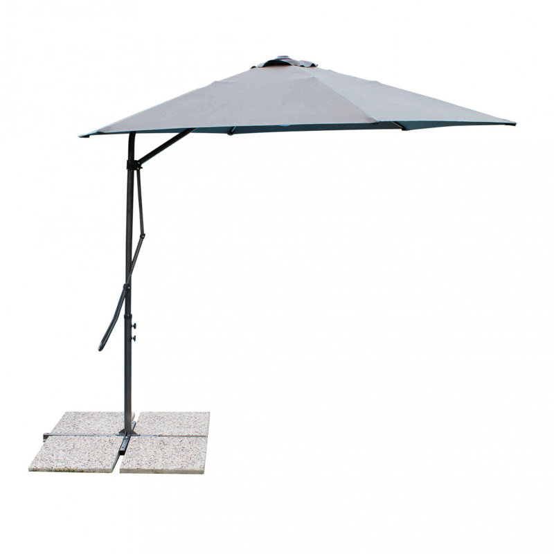 Arpie 200cm X 300cm Rectangular Cantilever Parasol, Grey