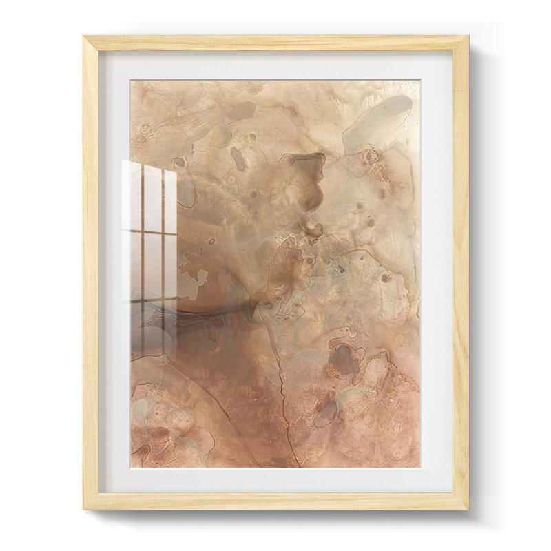 Marble Ground II - Impression encadrée, Naturel, H 28,5 po x l 20,5 po