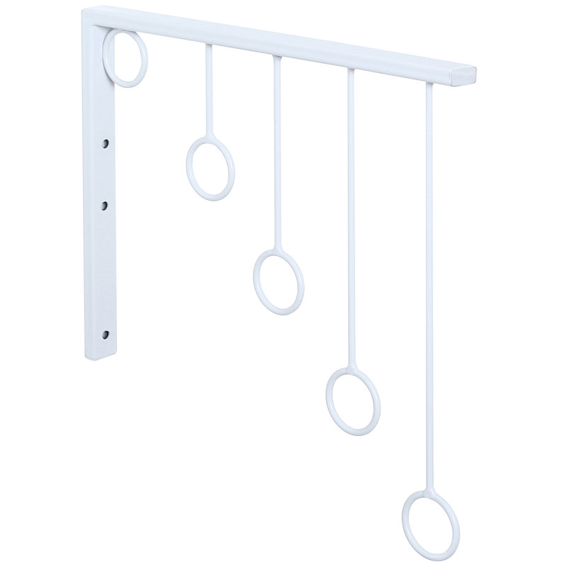29cm W Garment Rack, White